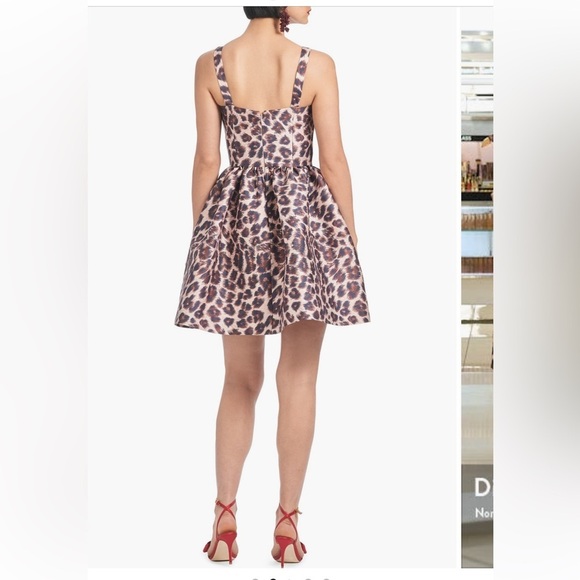 NWT SACHIN + BABI leopard print Mini Dress A line size 6 - Picture 2 of 5